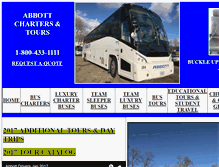 Tablet Screenshot of abbottbus.com